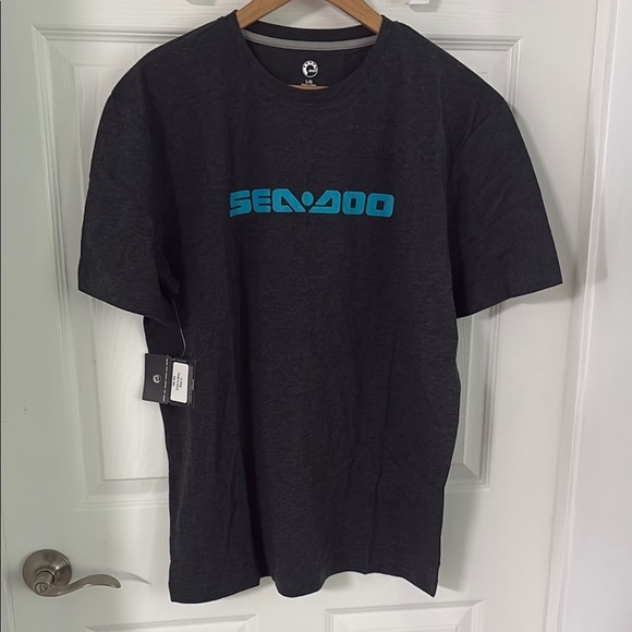 Gray and Blue Short Sleeve Tee - Picture 1 of 3